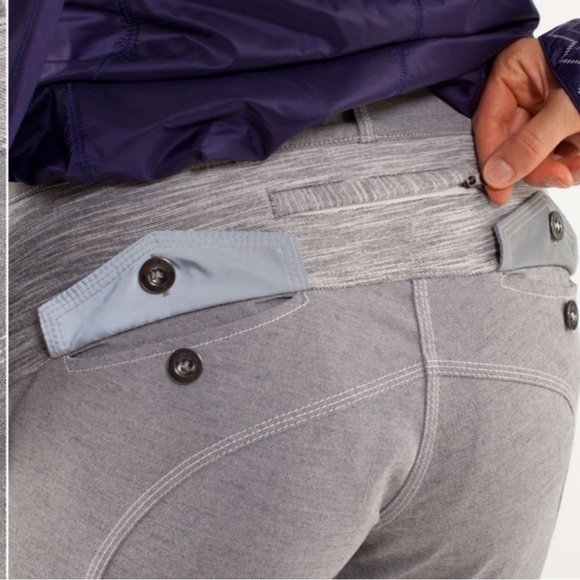 Lululemon Pedal Power Cycling Button Pants in Gray | Size 8 - Picture 7 of 13